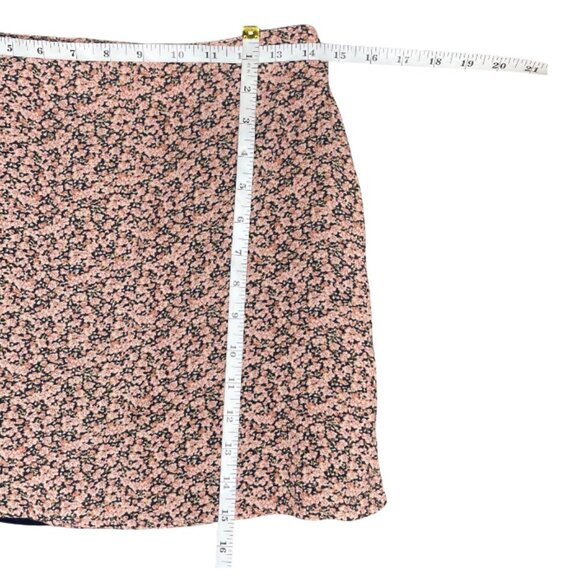 American Eagle High-Waisted Floral Slit Lined Mini Skirt Sz Small Feminine Cute - Picture 6 of 10